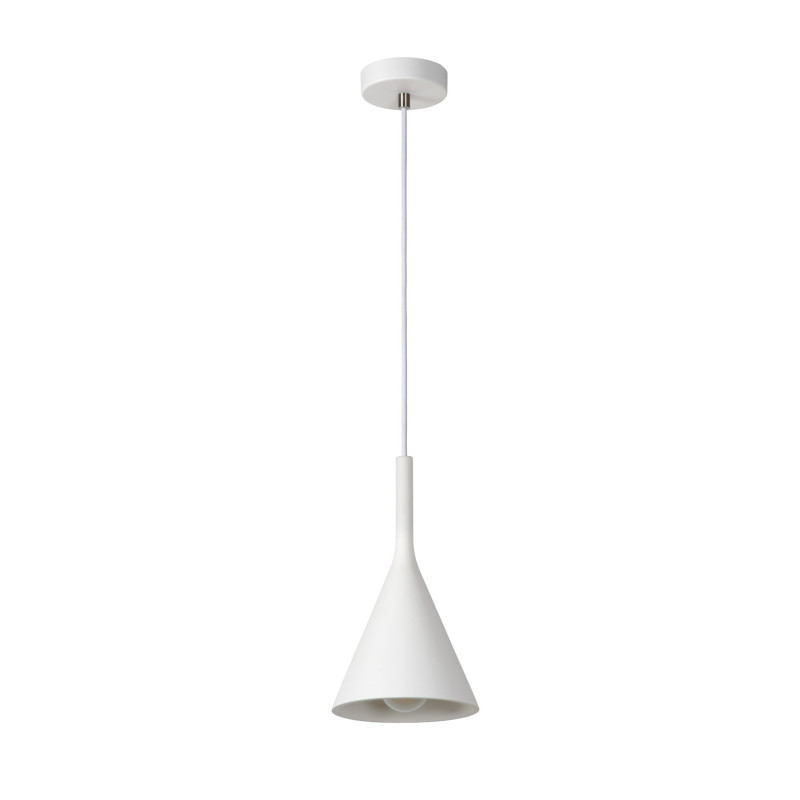 Suspension Gipsy blanche Ø 16 cm E27 40 W LUCIDE