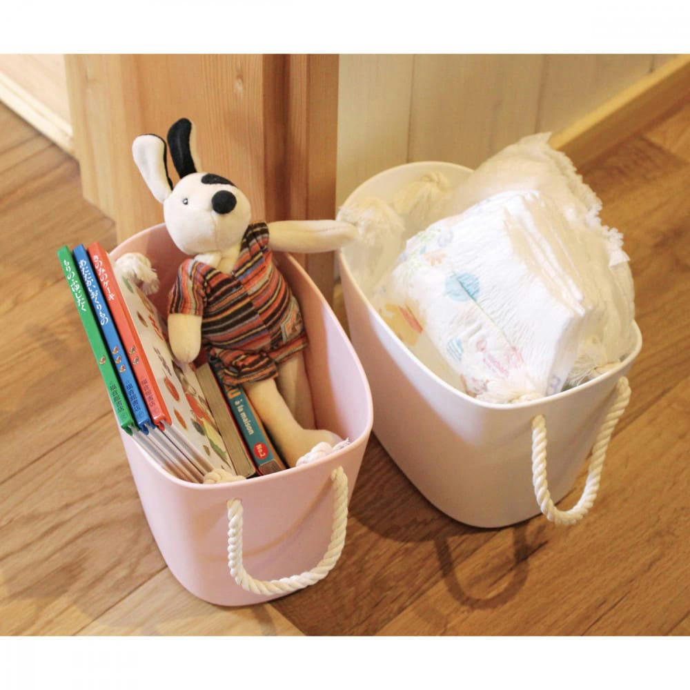 BALCOLORE - Panier de rangement recyclable marron 21x15x14cm