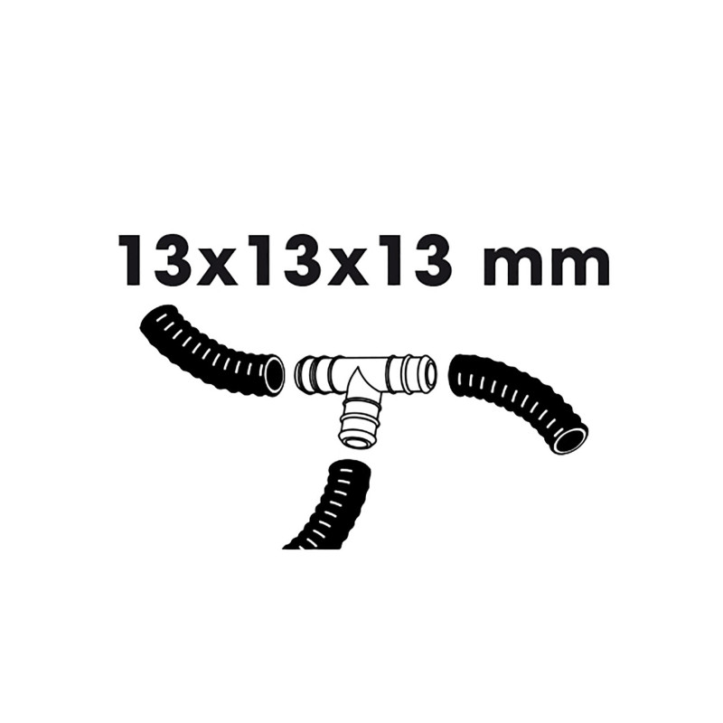 Raccord de tuyaux en T Ø 13 mm UBBINK