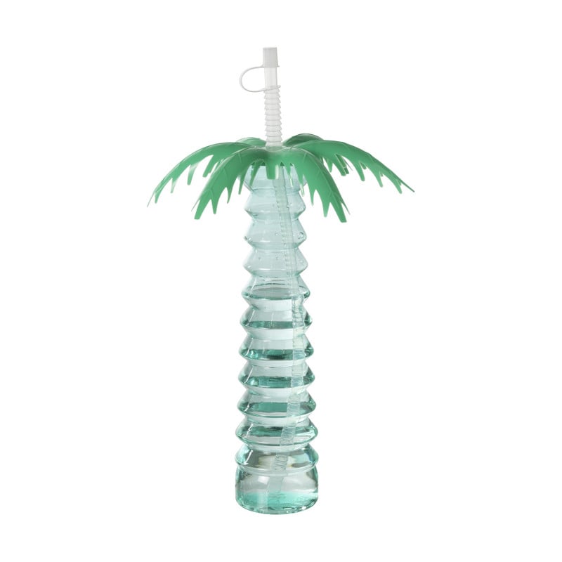 Drinkfles palmboom - groen - 500 ml