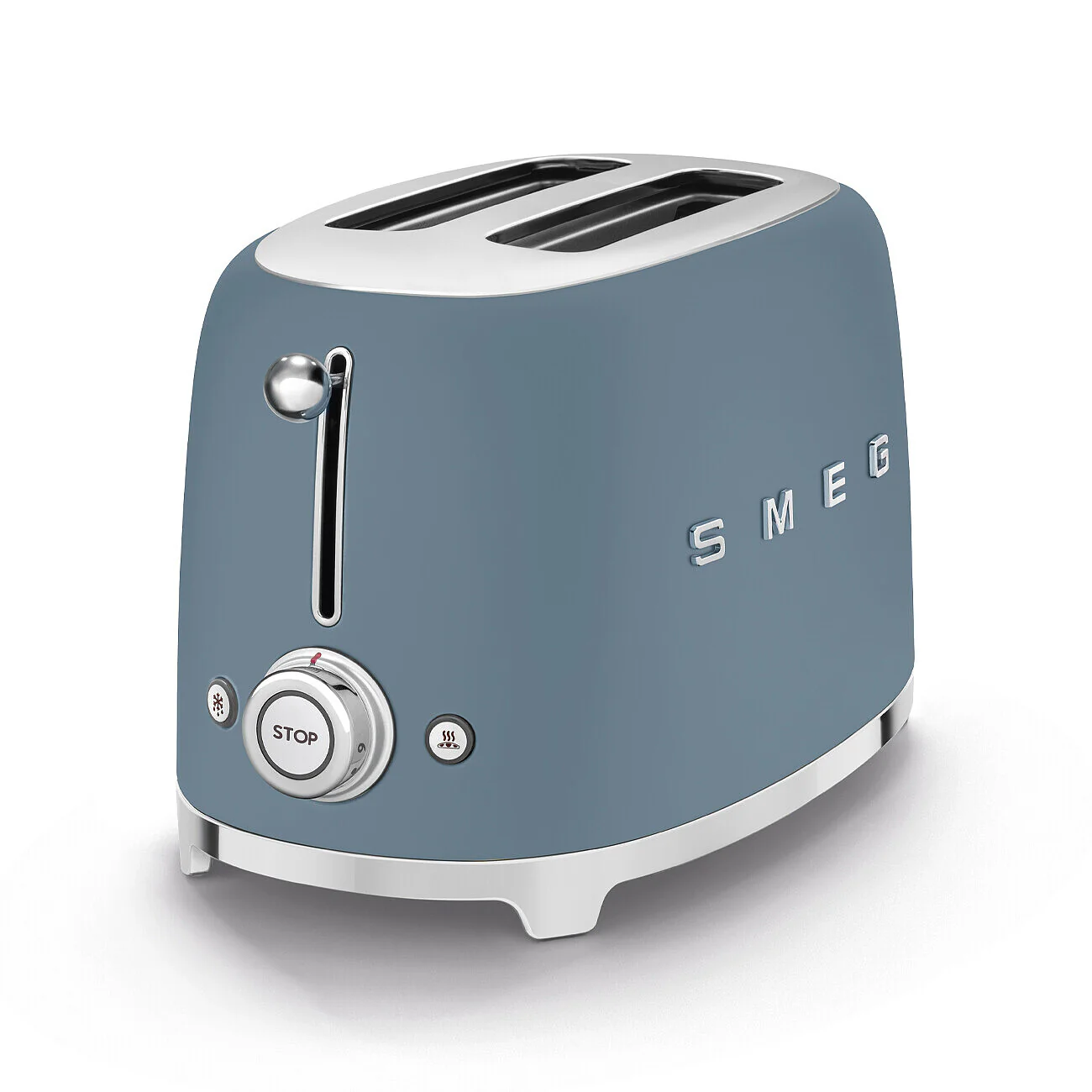 Two Slice Toaster in Matte Storm Blue