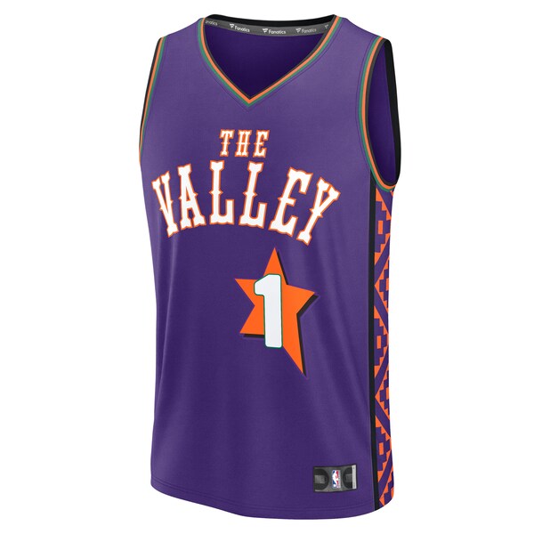 Devin Booker Phoenix Suns  2024/25 Fast Break Player Jersey - City Edition - Purple