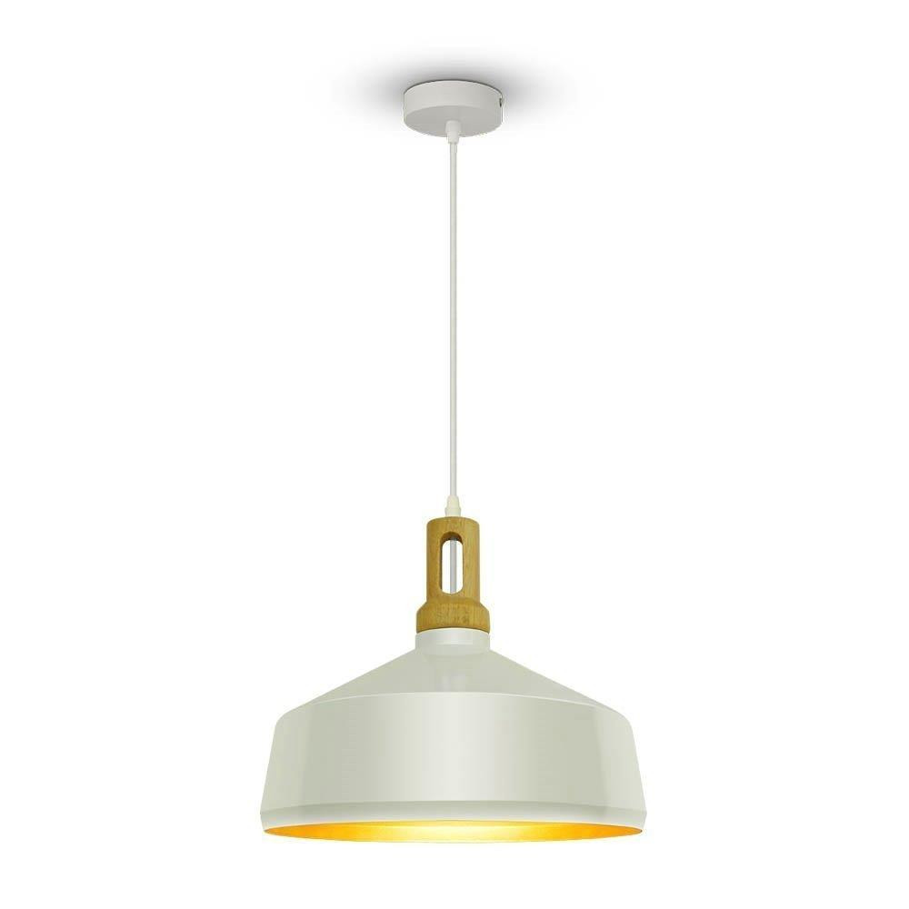 Lampa wisząca biała VT-7545 1xE27x60W wym: 110x35x35 cm V-TAC