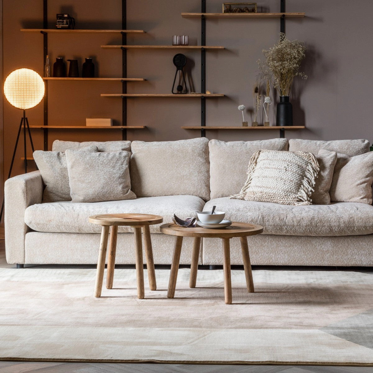 Zuiver Sense 3-zitsbank - Beige