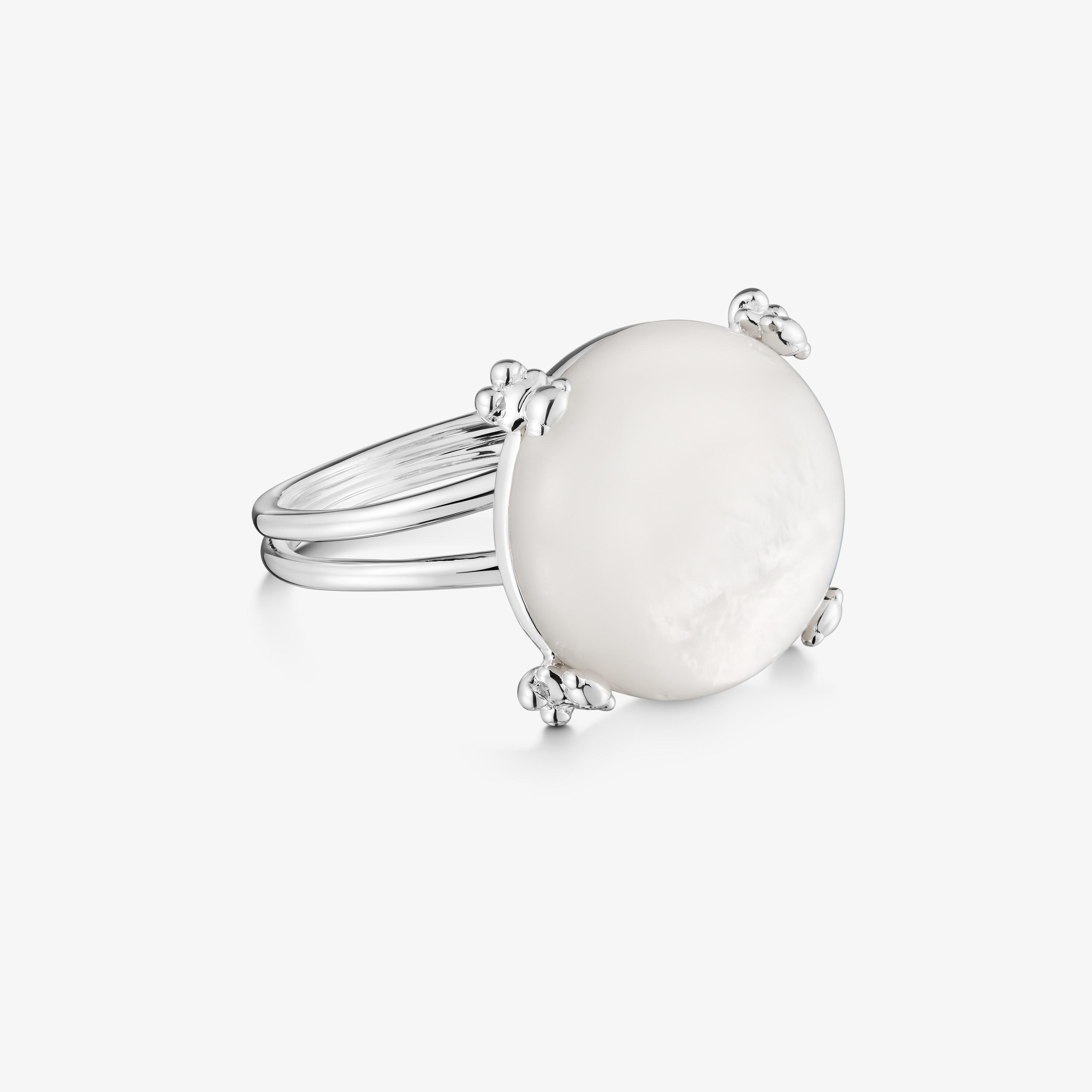 Anillo de plata y nácar Color Pills