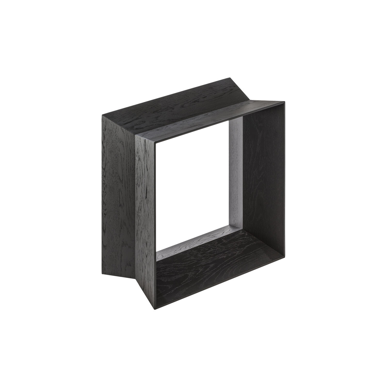 REFLEX skammel, blacklaquered oak
