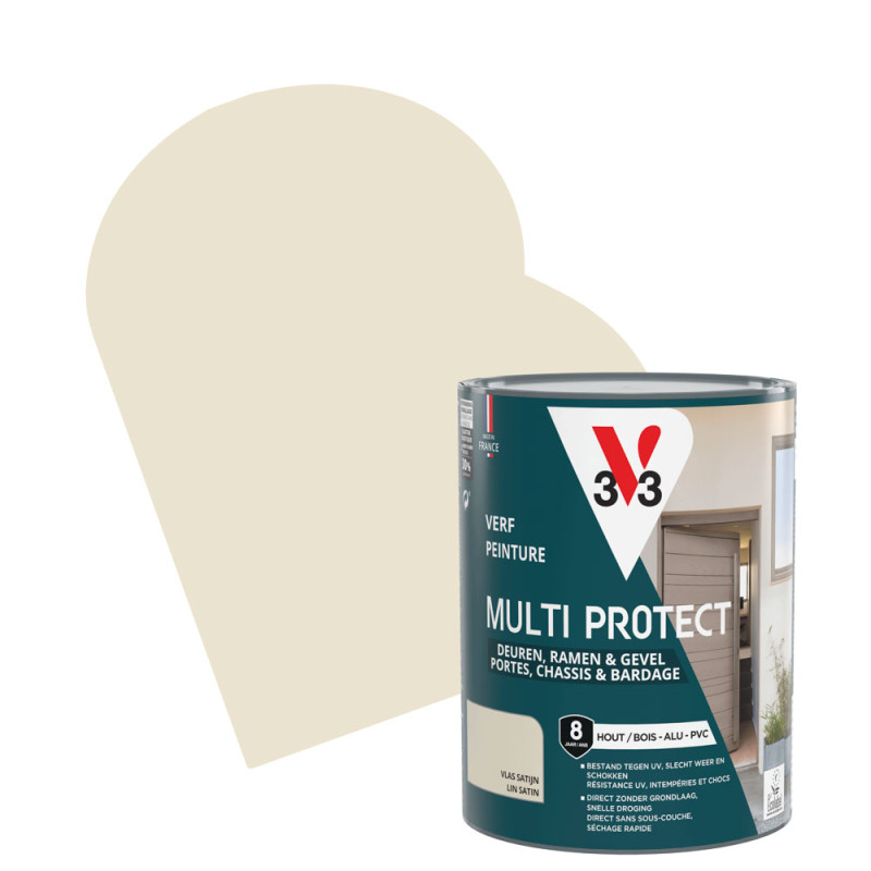 Laque Multi Protect lin satiné 0,75 L V33
