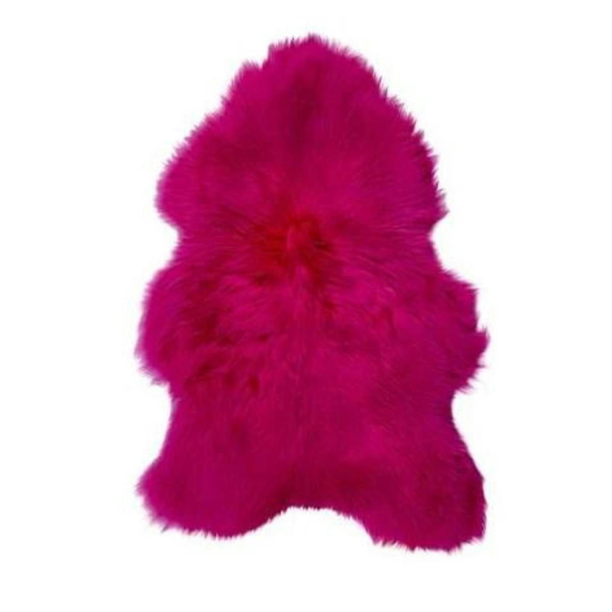 - Tapis en peau de mouton rose fuchsia
