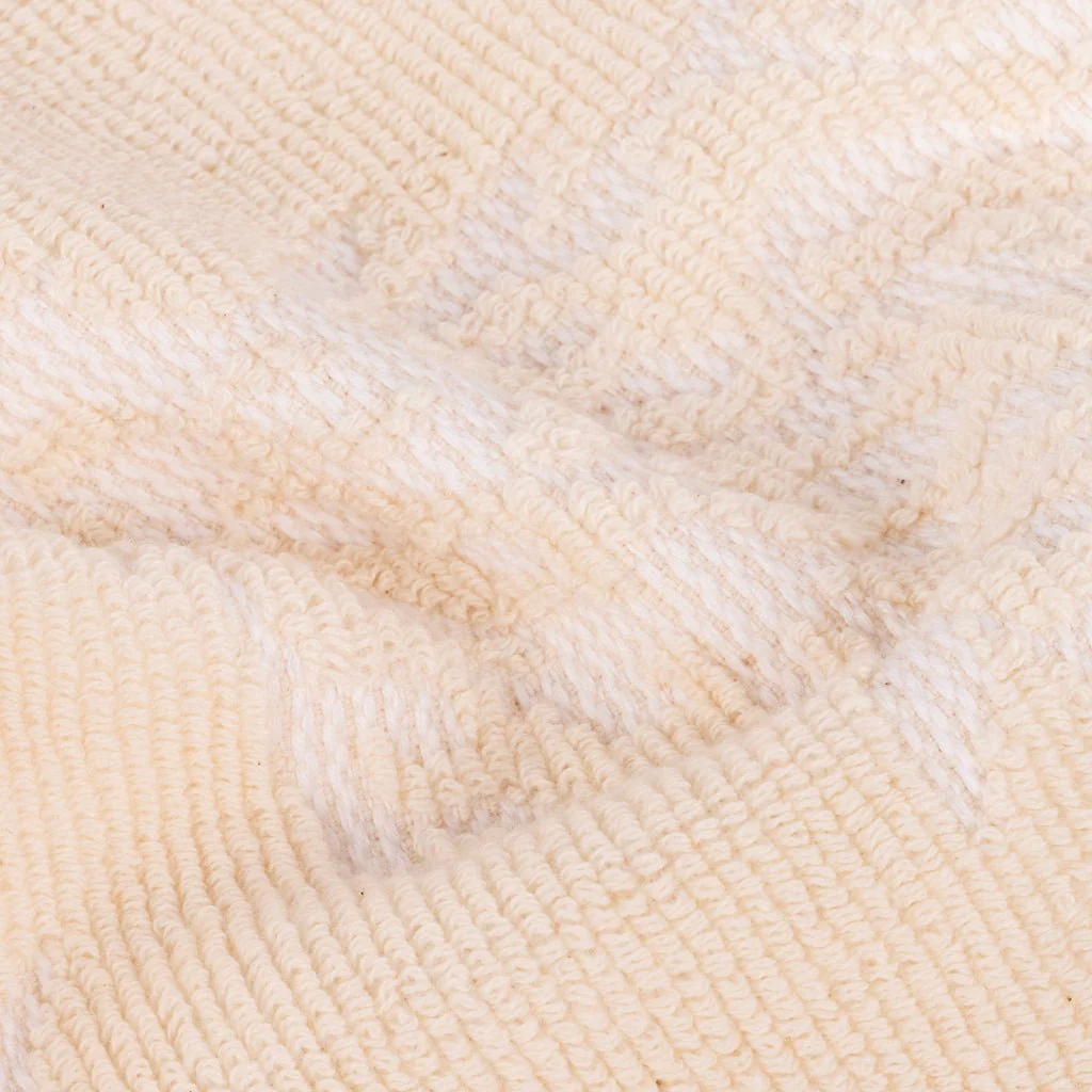 Toalha de Banho Algodão Flores Bege e Branco TWIG