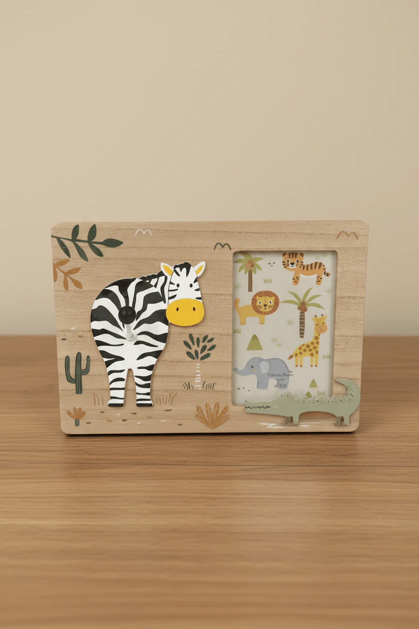 Zoo Animals 4x6 Wooden Photo Frame