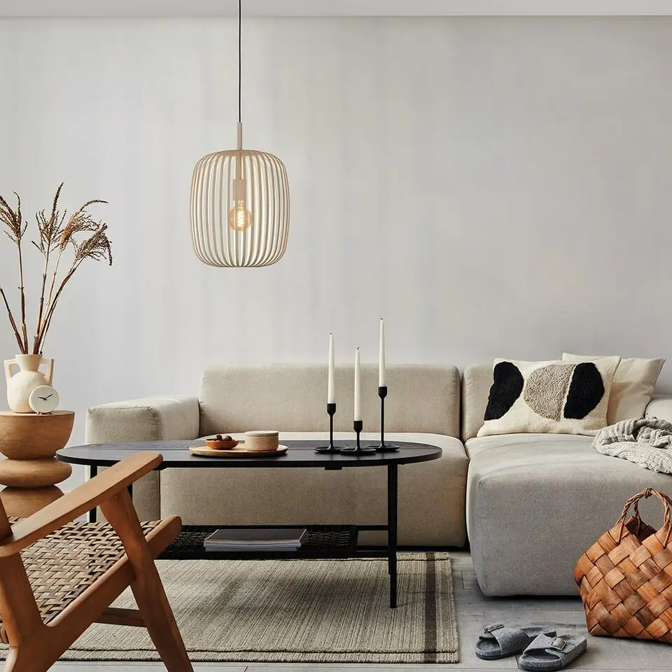 EGLORomazzinaHanglamp-E27-&Oslash;32,5cm-Zandkleur