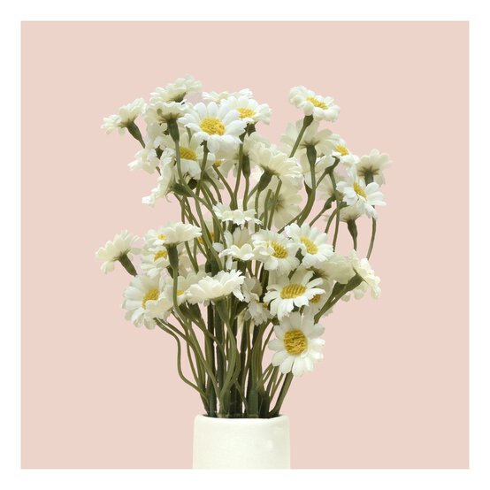 White Daisy Spray 26cm