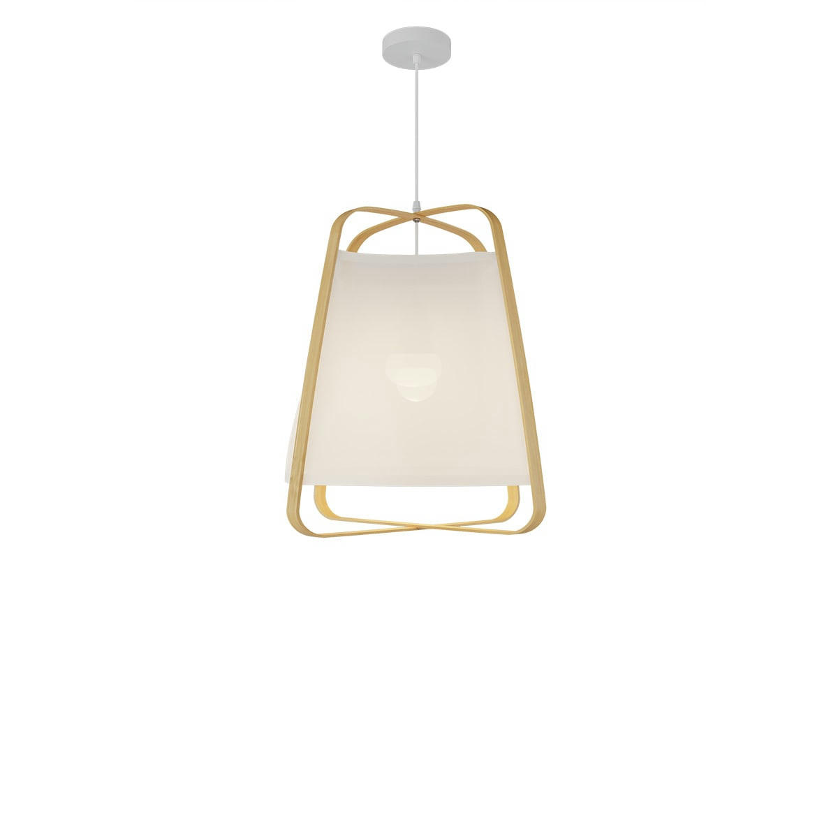 HAWI - Suspension en bambou naturel et papier D40 cm