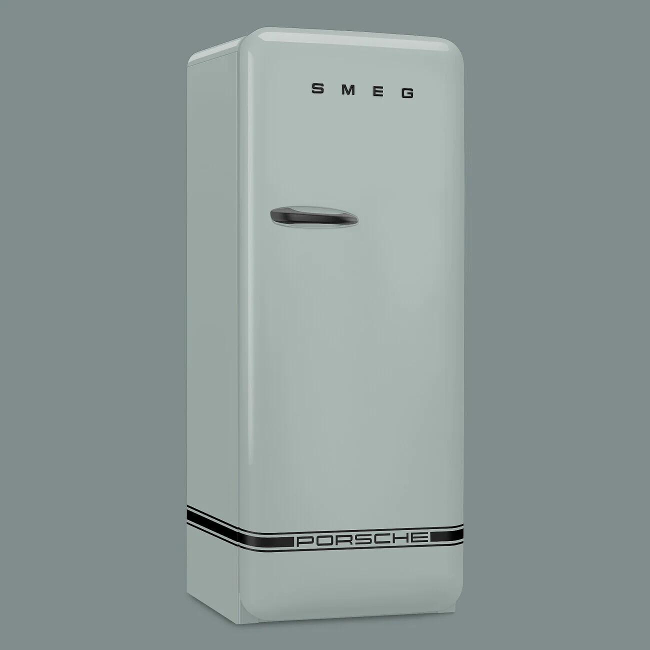 60cm 50s Style Right Hand Hinge Fridge with Icebox Shade Green