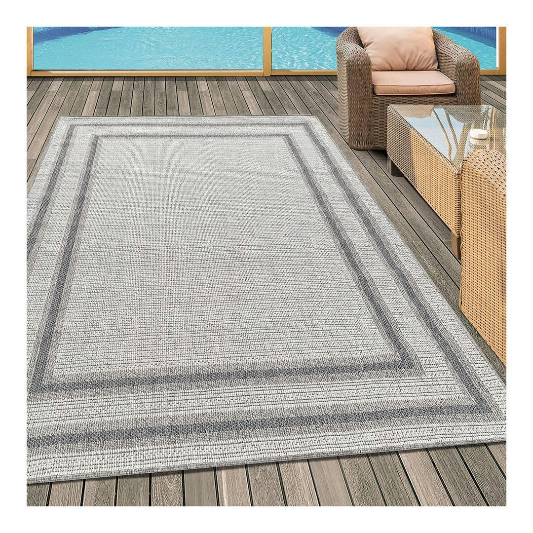 RUBA - Tapis  design en polypropylène crème 80x150