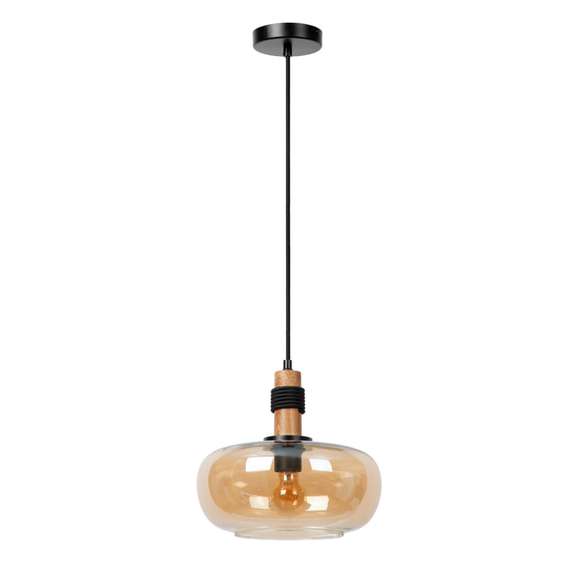 Suspension Ilona ambre Ø 30 cm E27 40 W LUCIDE