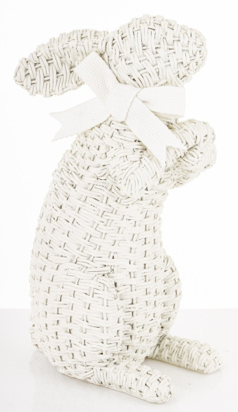 Dekoracja - figurka królika 27x11x16 cm AFICO biały