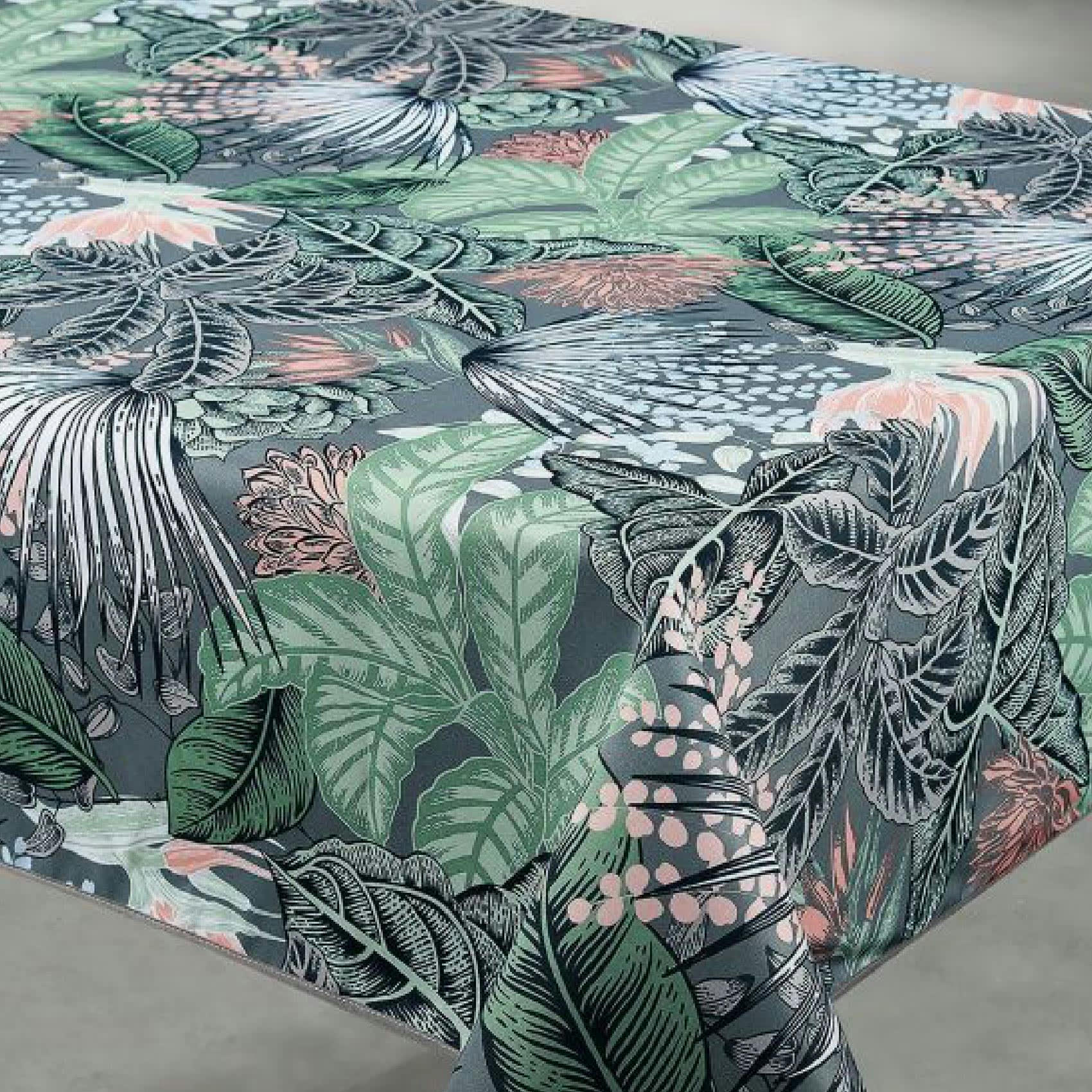 - Nappe rectangle outdoor au style exotique polyester kaki 240 x 145