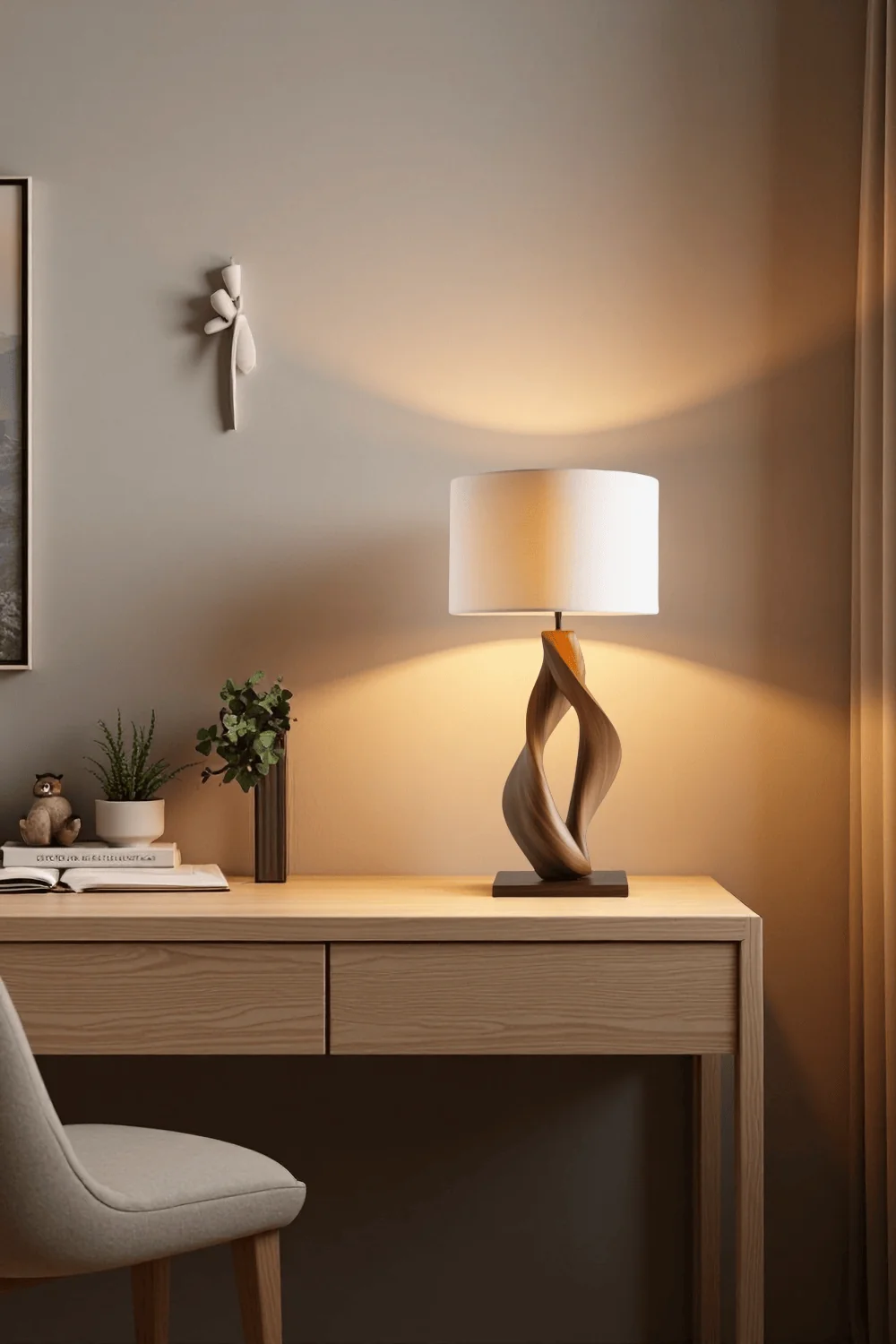 Wooden Art Lamp #WL066