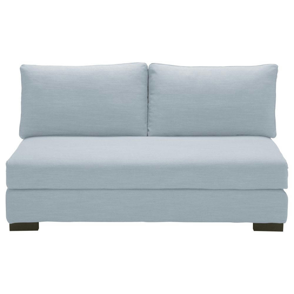 Terence - Chauffeuse pour canapé modulable 2 places bleu glacier
