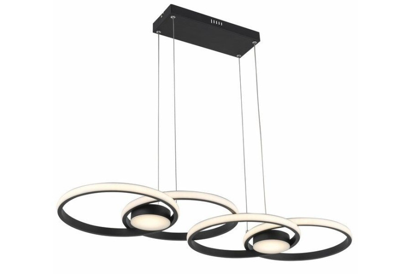 Lampa wisząca Audia czarna LED 1x48W Odcienie bieli 3840lm Reality