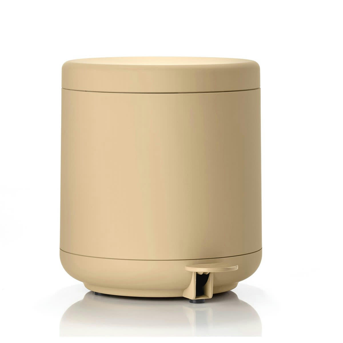 UME - Poubelle à pédale en plastique cappuccino