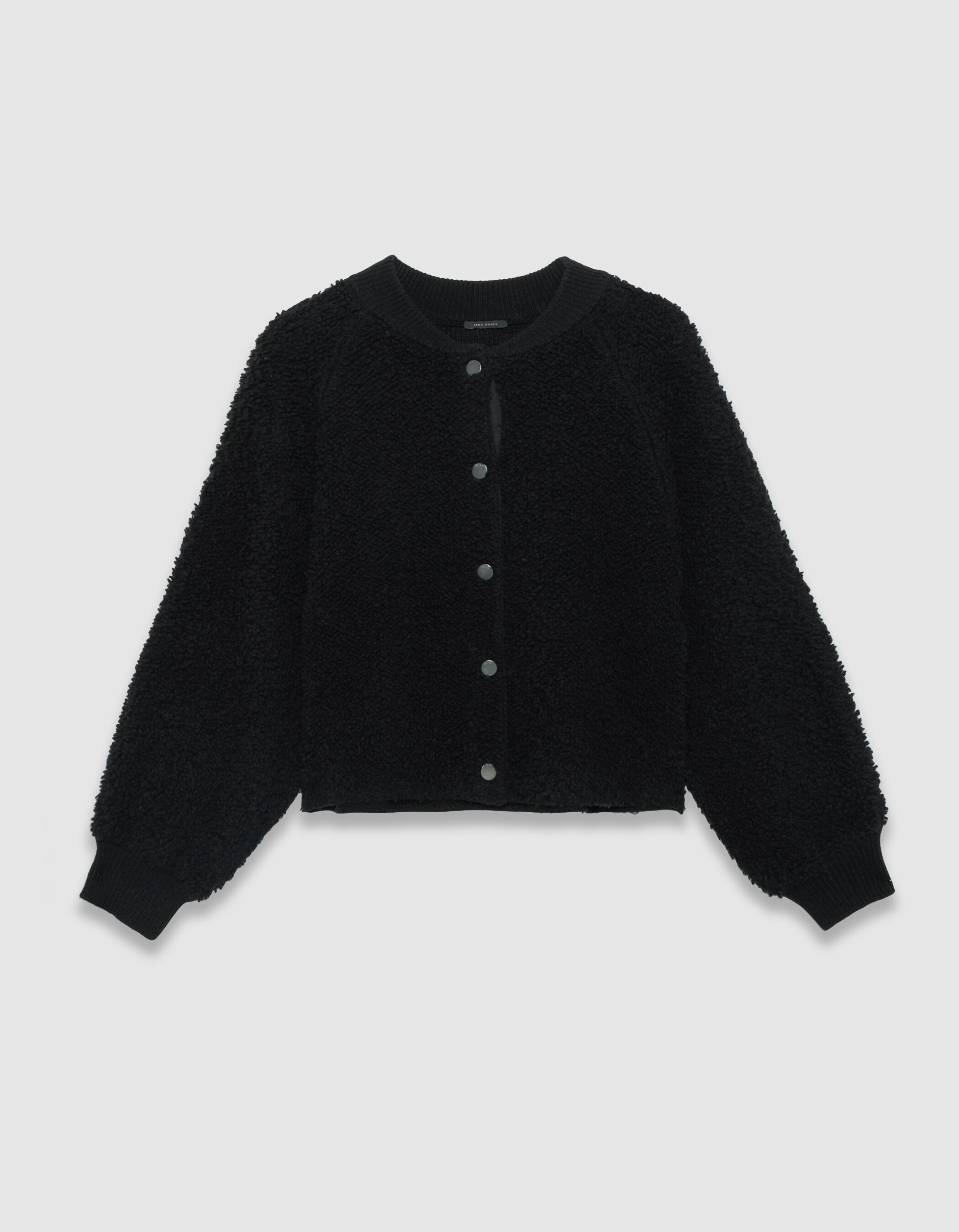 Cardigan blanc maille bouclette Femme
