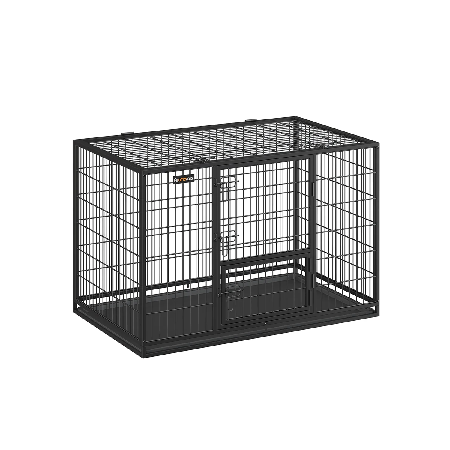 Cage pour chien double porte amovible