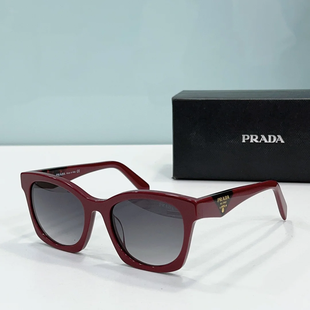 Prada Mirror leg print Logo  sunglasses