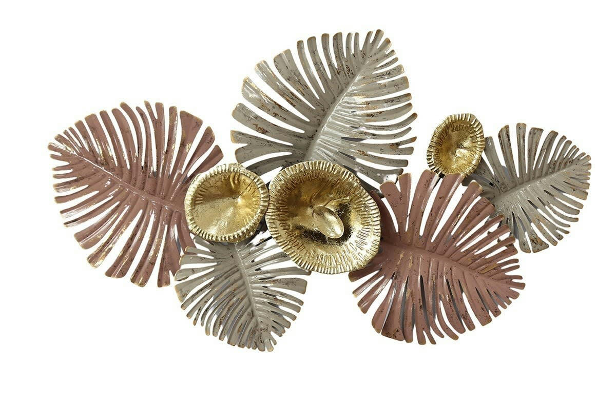 CASSIS - Décoration murale en métal feuille monstera 66x37x5