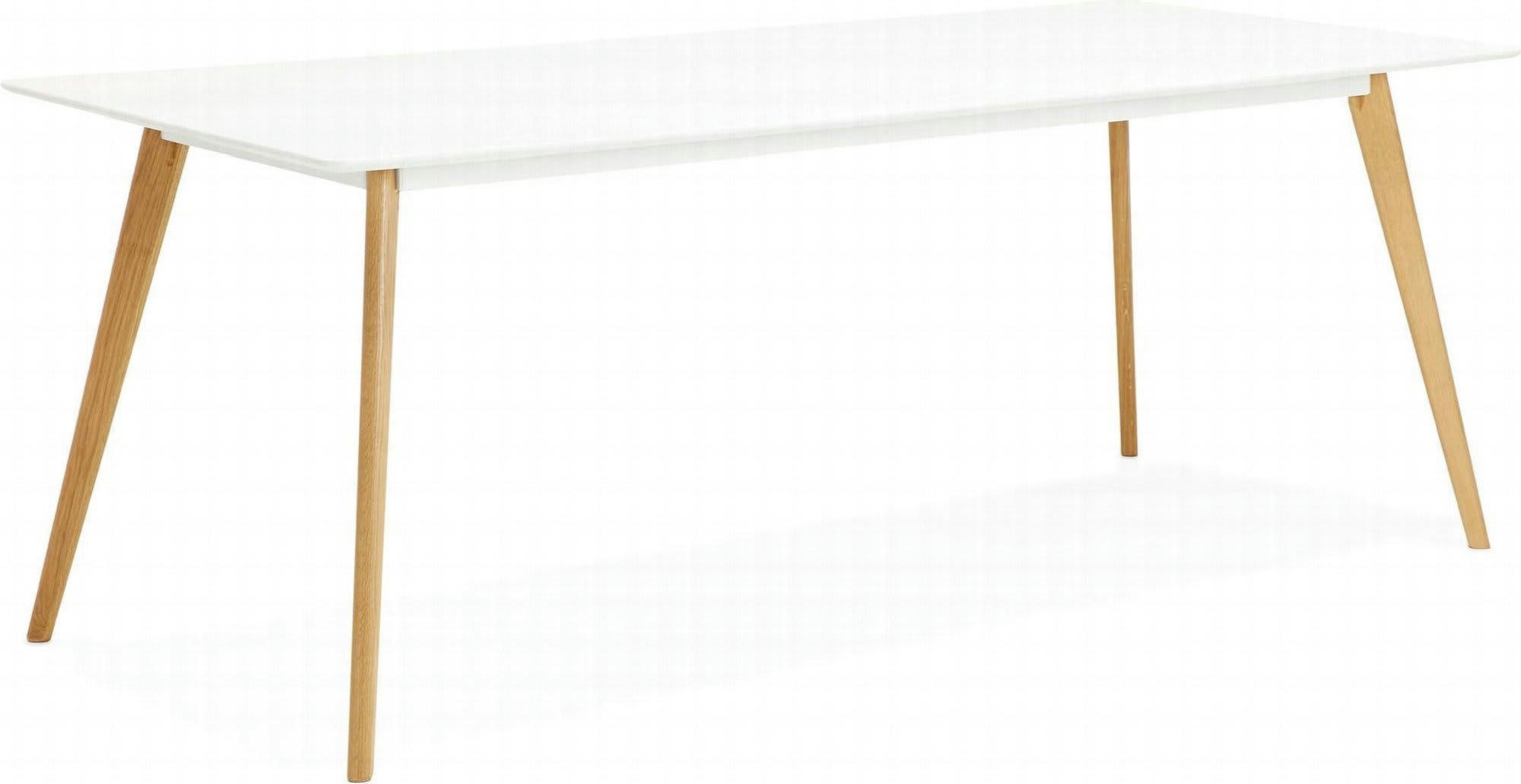 SALLY - Table de salon Bois Chêne Blanc