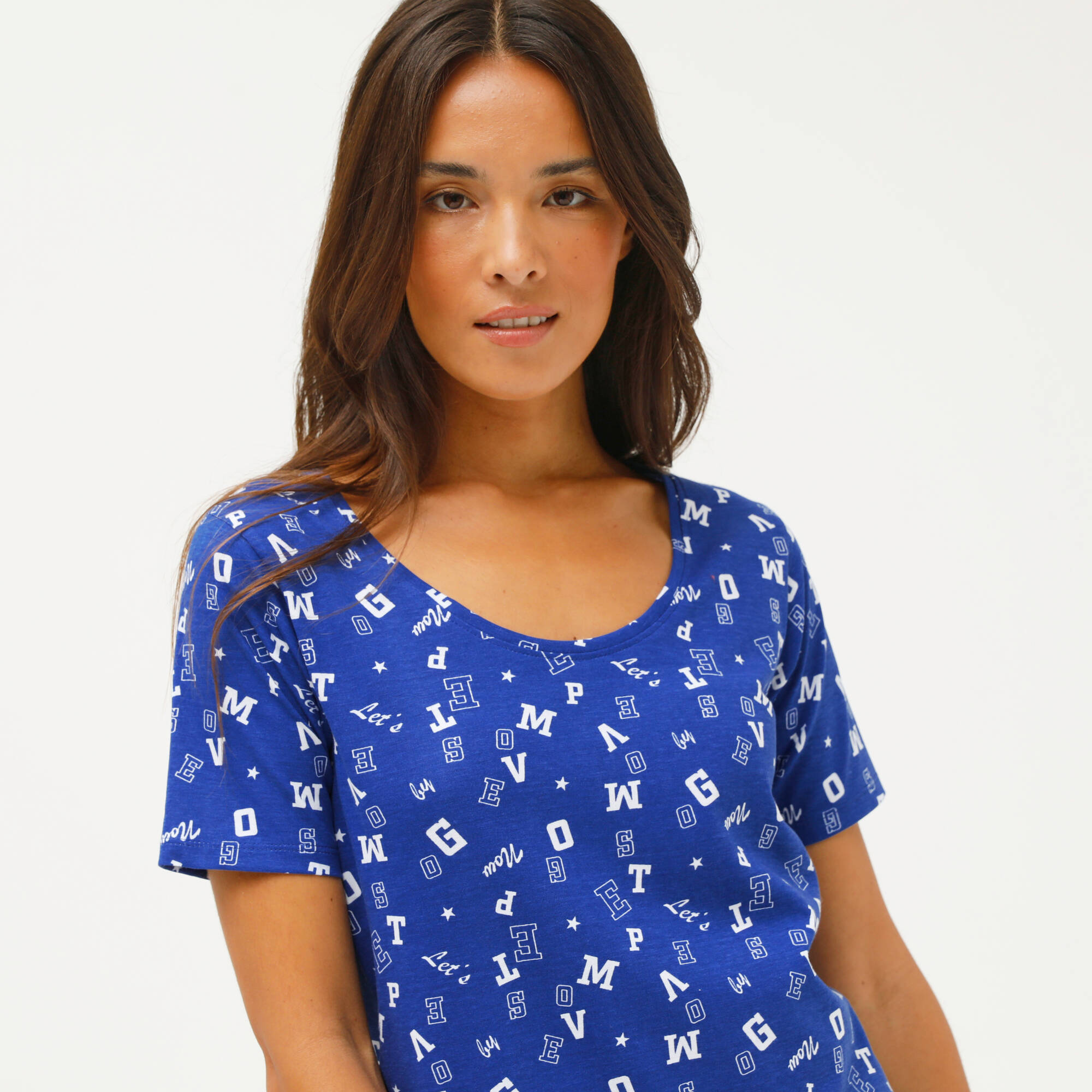 T-shirt imprimé "lettres"