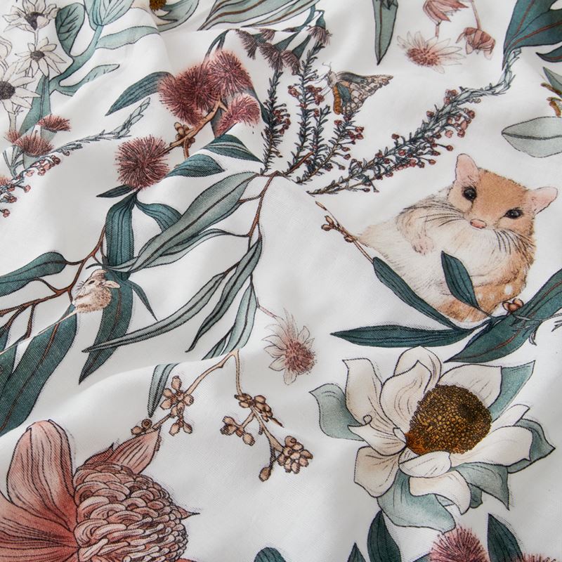 Bush Magic Natural Cotton Muslin Baby Swaddles 2pk