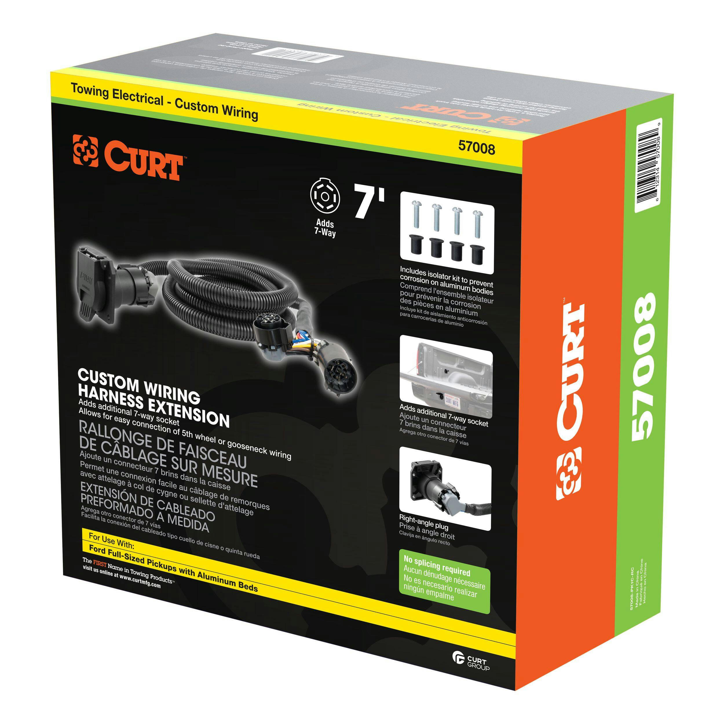 CURT Extension Harness, 7-ft