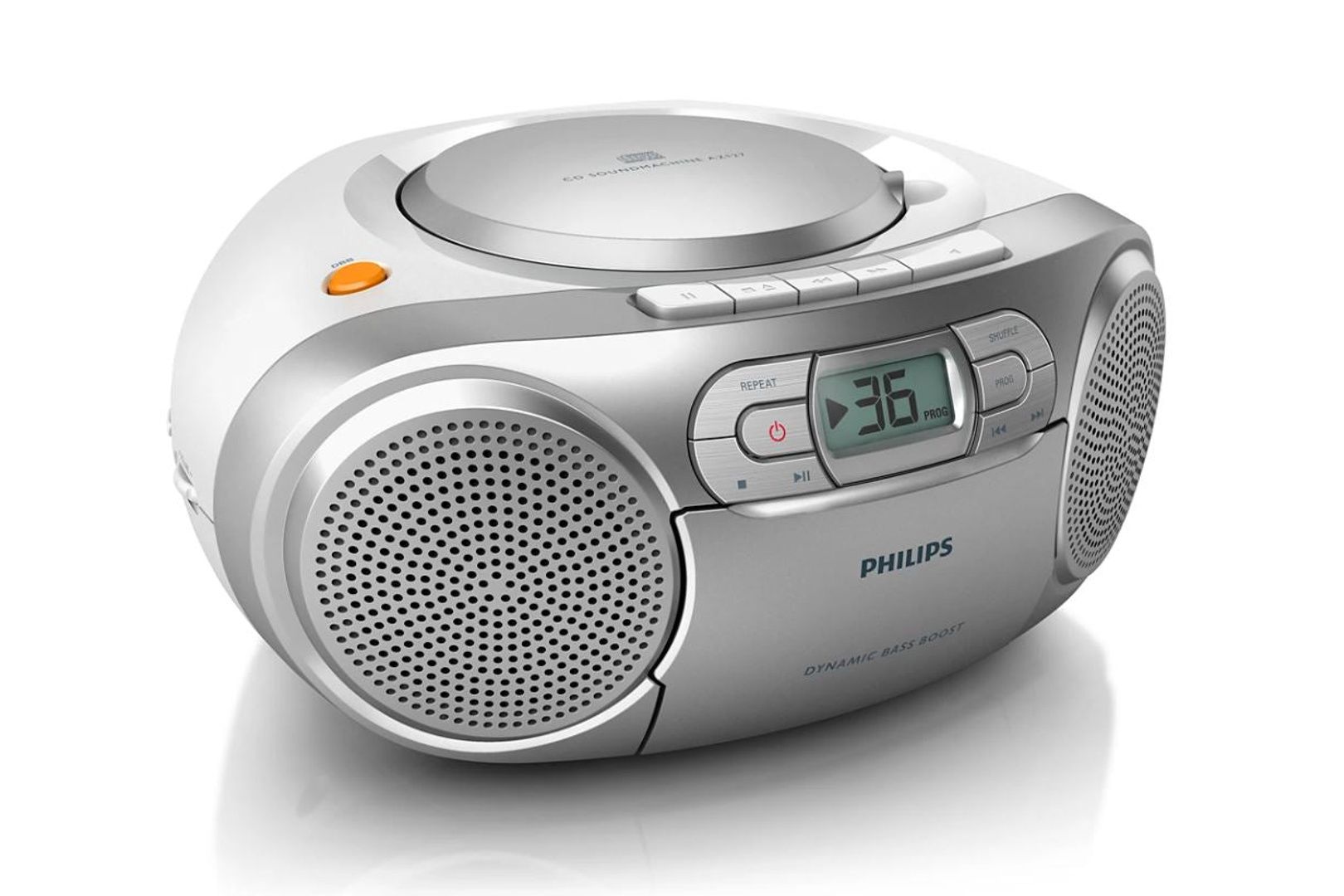 Philips AZ127 Portable Stereo CD Radio FM Cassette Player
