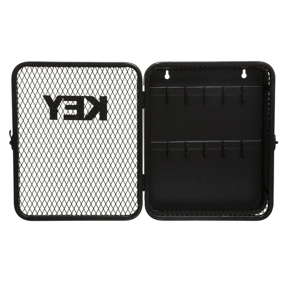 Atmosphera Sleutelkastje - metaal - zwart - 32 cm - 10 sleutels