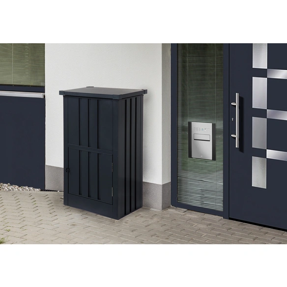Paketbox, aus Stahl, 63x109x55cm (BxHxT), 377,69 Liter
