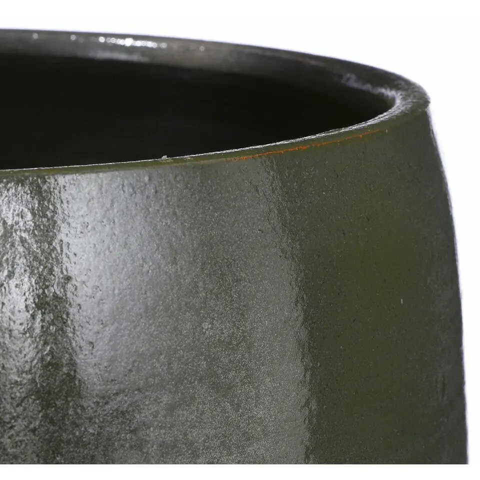 Mica Decorations Lester Vaas - H50 x &Oslash;30 cm - Terracotta - Groen