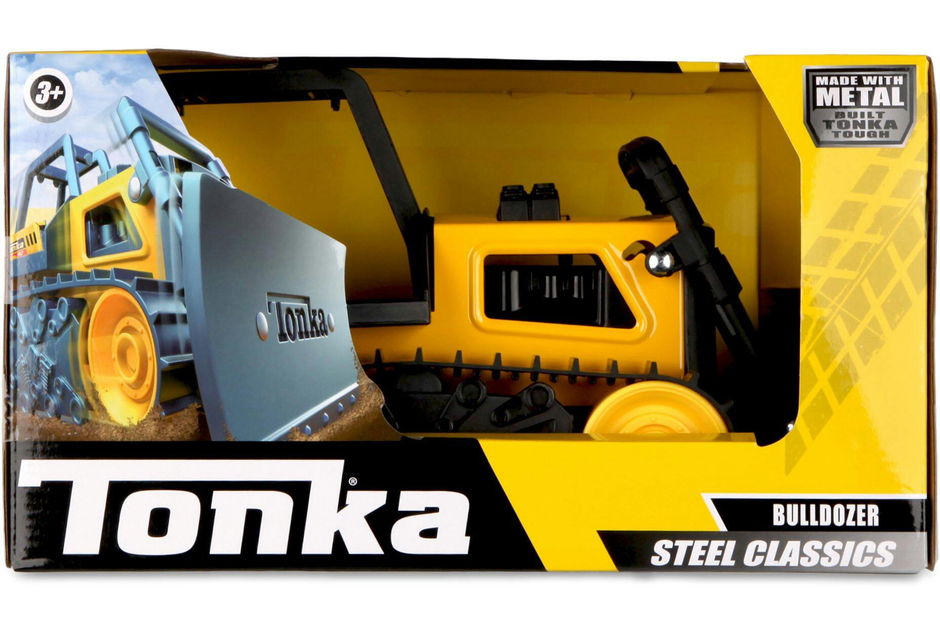 Tonka Steel Classics Bulldozer Toy Construction Vehicle For Kids, Ages 3+