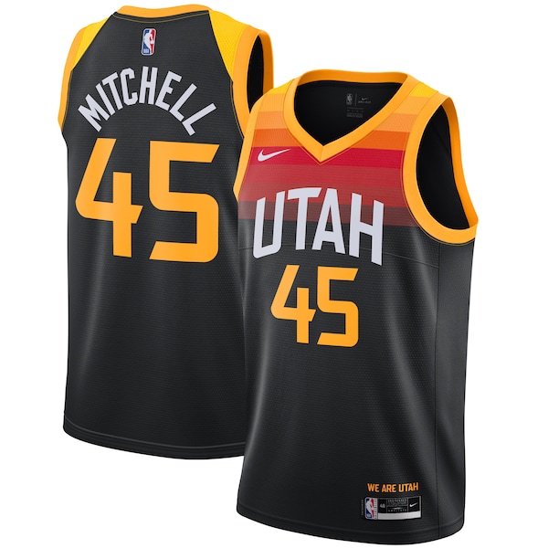 Donovan Mitchell Utah Jazz Nike 2021/22 Swingman Player Jersey Black - City Edition