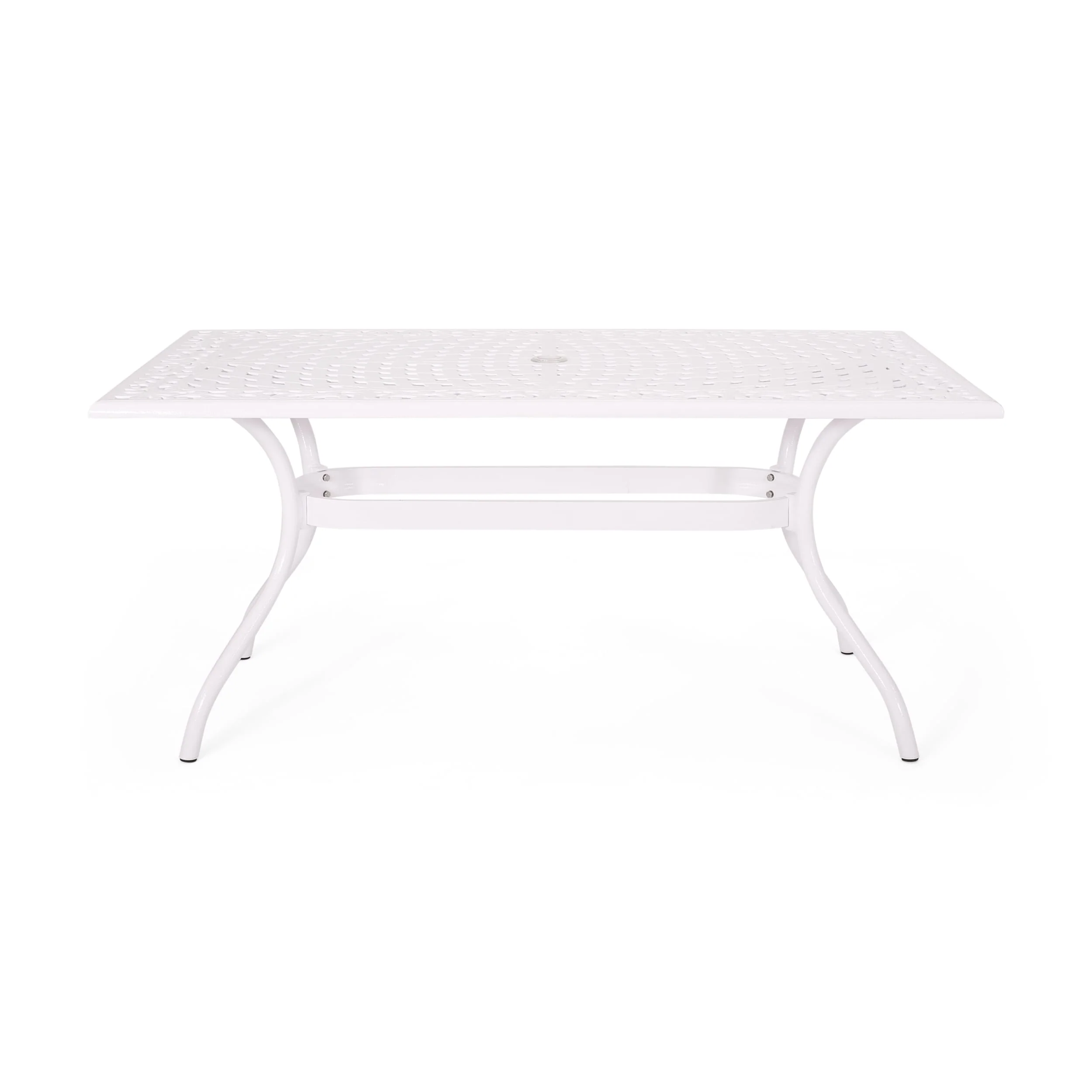 Phoenix Traditional Outdoor Aluminum Rectangular Dining Table by Christopher Knight Home - 67.00 W x 37.50 D x 30.25 H
