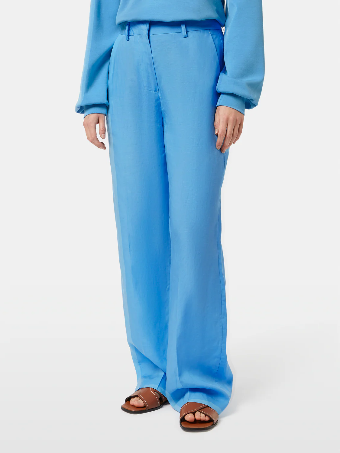 Edie High-Rise Tailored Wide-Leg Pant