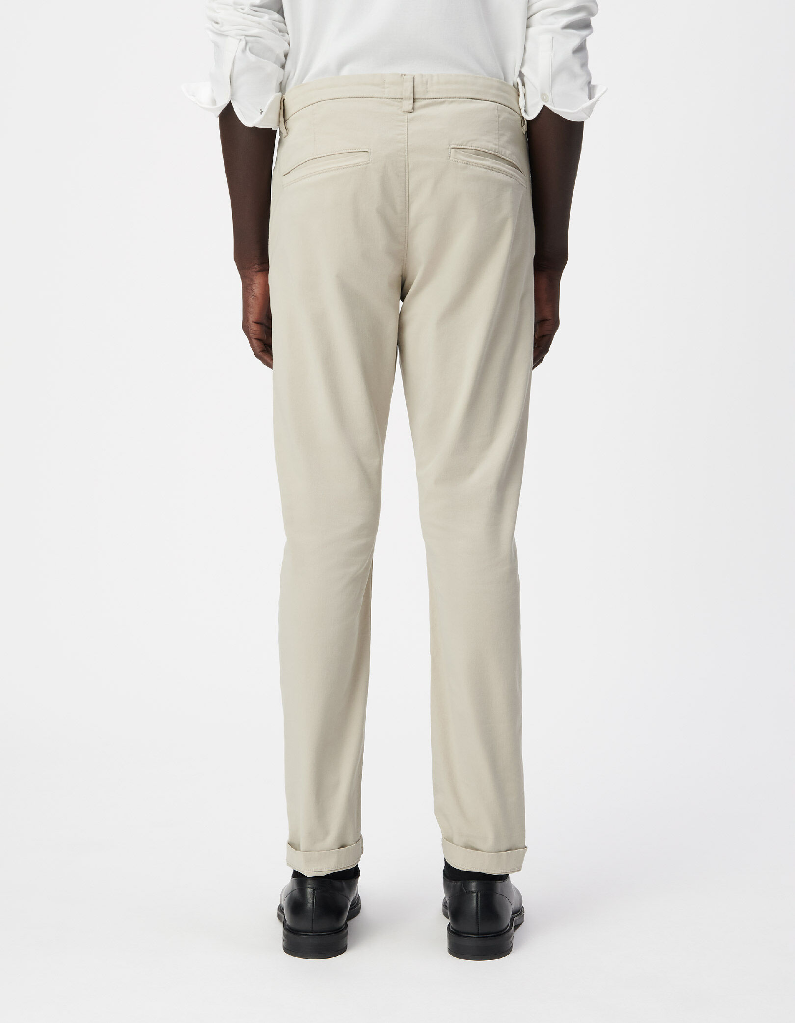 Pantalon chino SLIM mastic Homme
