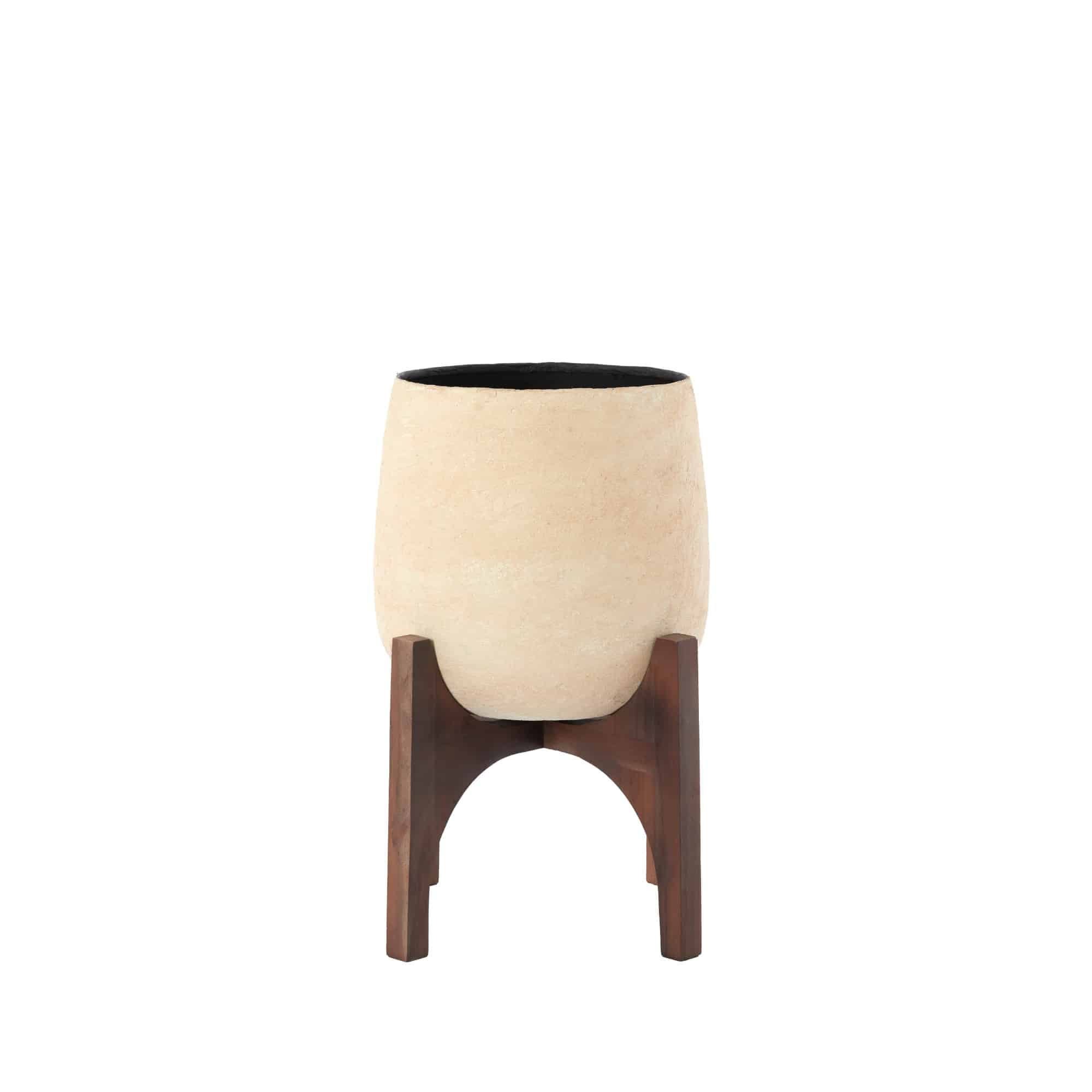 Light & Living bloempot Karuna - wit - Ø36cm