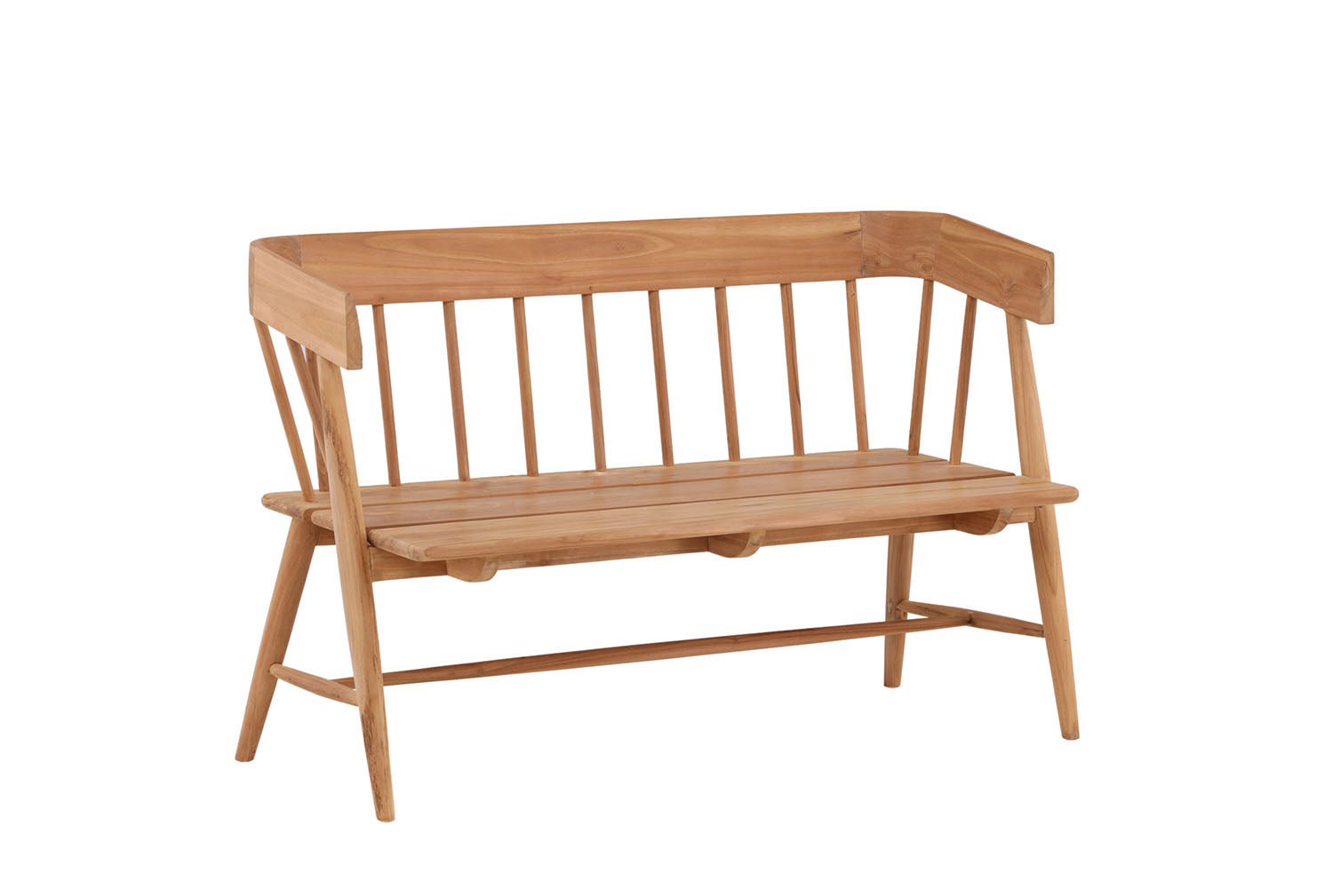 Rebellenclub Reed Tuinbankje - 122 x 58cm - Naturel Hout