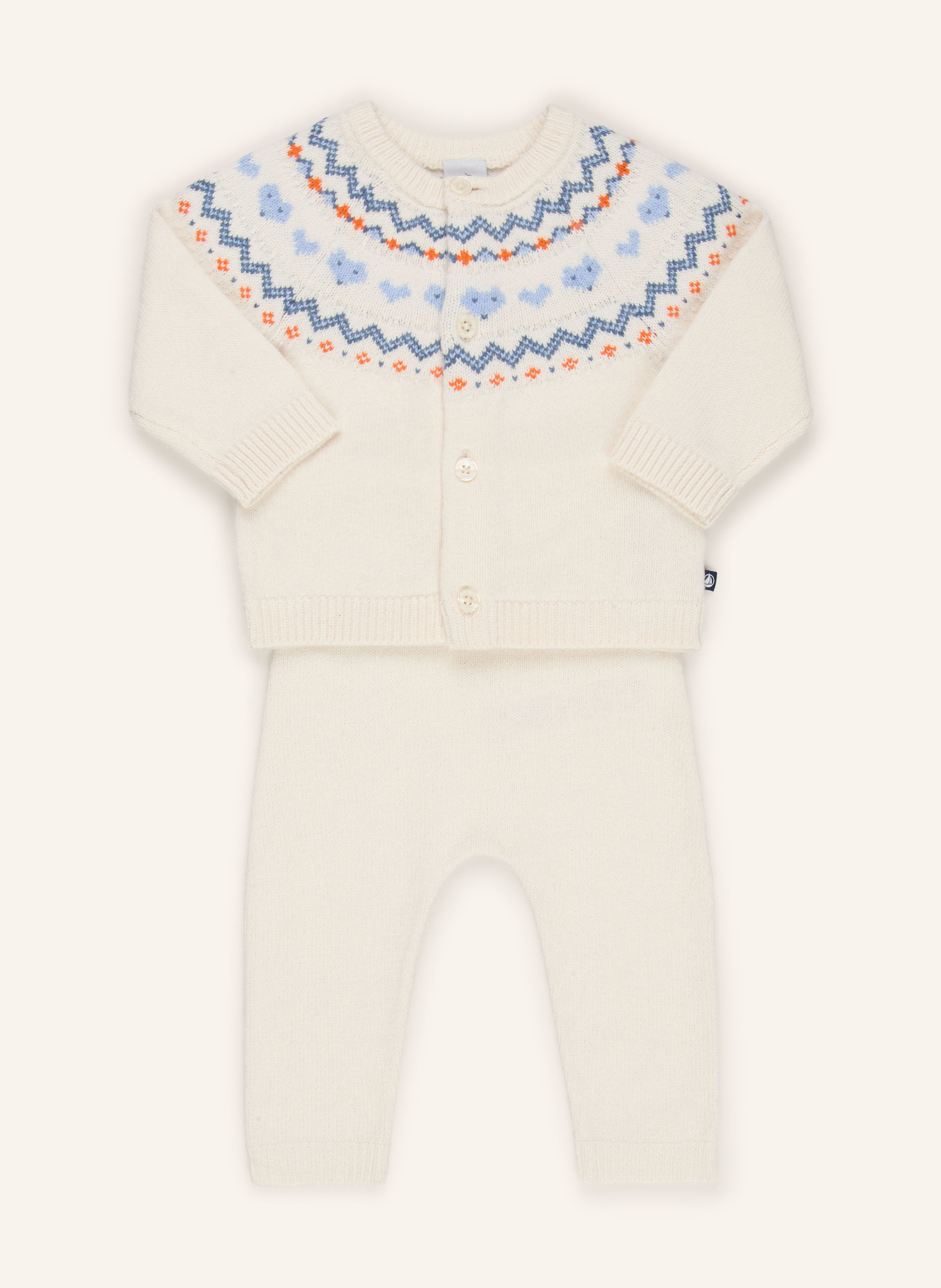 PETIT BATEAU Set: Strickjacke und Strickhose