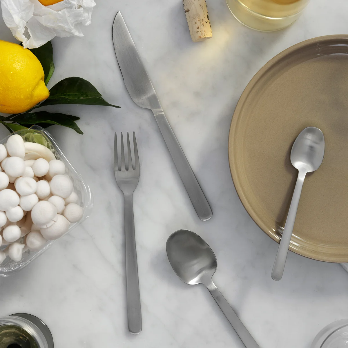 Broste Copenhagen - Nordic Bistro Besteck, Mat Satin Edelstahl (16-teilig)