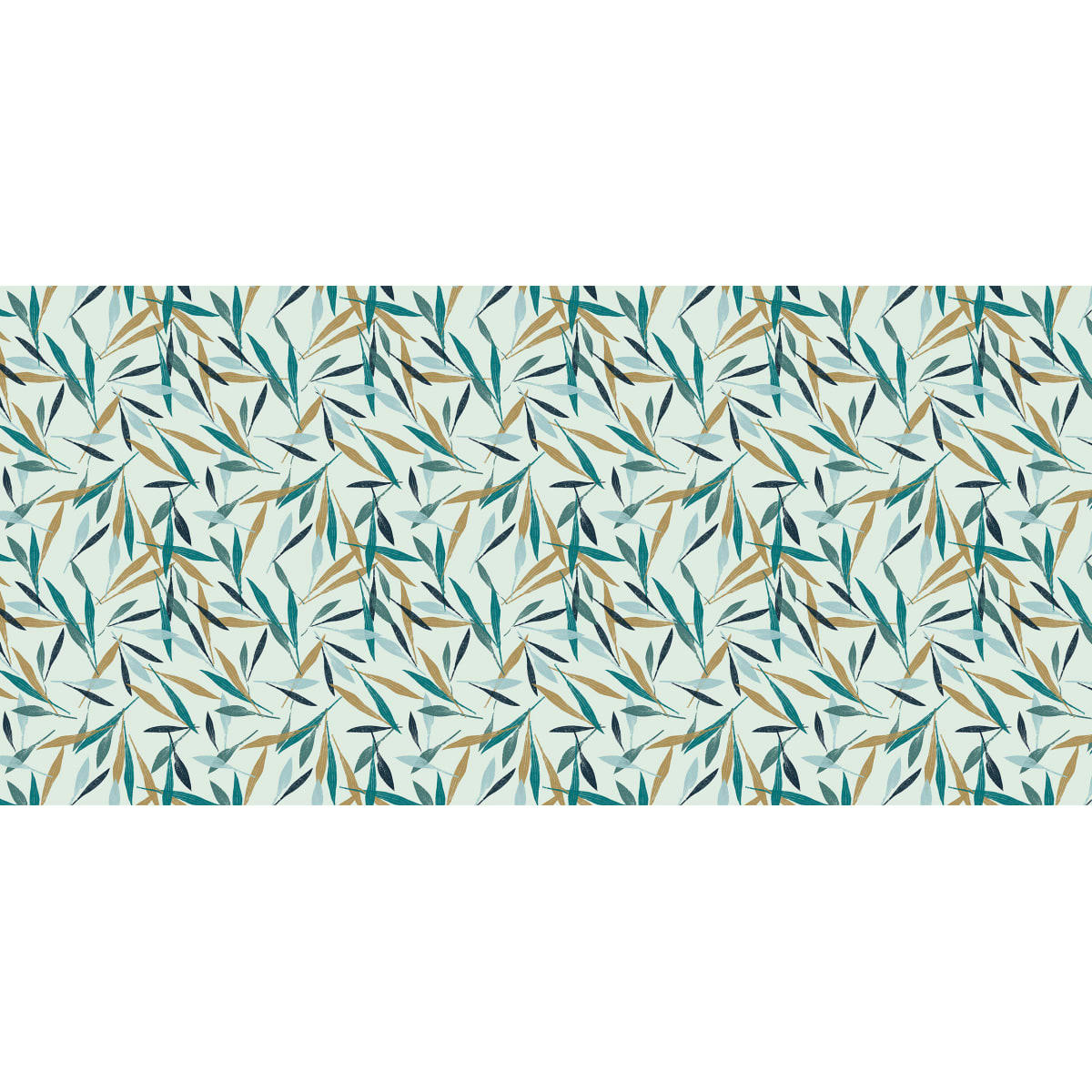 - Papier peint panoramique empreintes végétales 225 x 250 cm