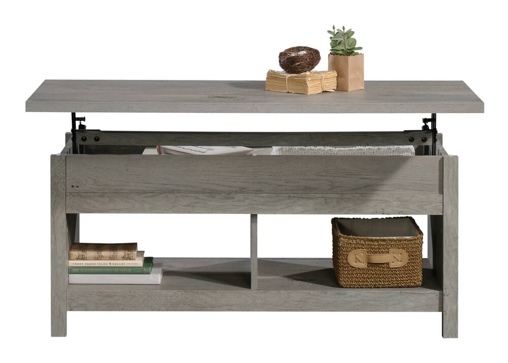 Sauder Cannery Bridge Lift Top Storage Coffee Table, Mystic Oak Finish