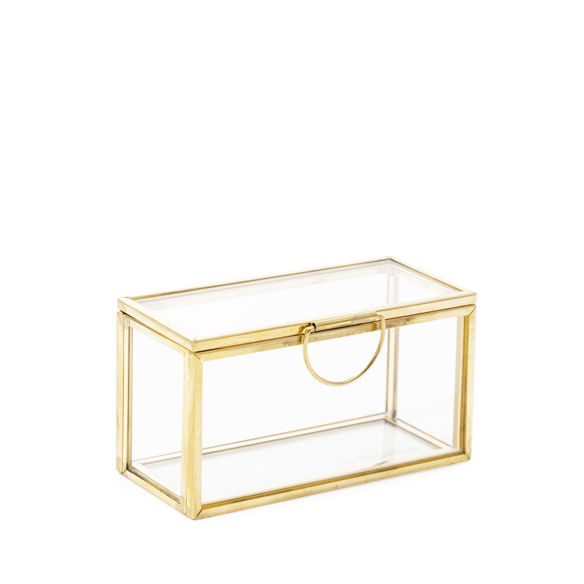 Szkatułka na biżuterię GRAZIA mini złota 9x4x5cm HOMLA